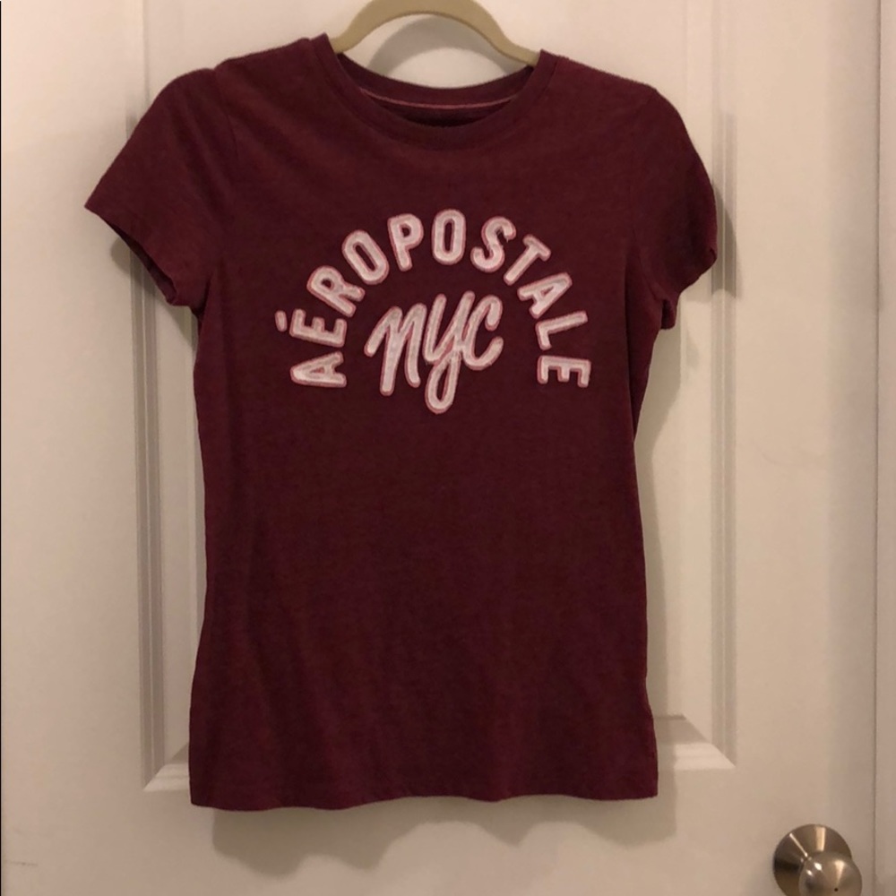 Maroon Aeropostale tee, NWOT